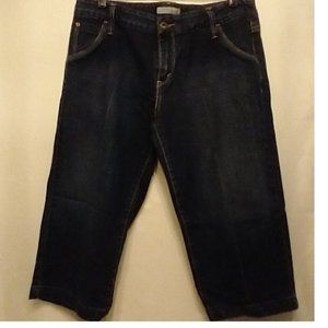 Levis 545 Capri Jeans Size 10 Dark Wash Denim Stretch Pockets Mid Rise